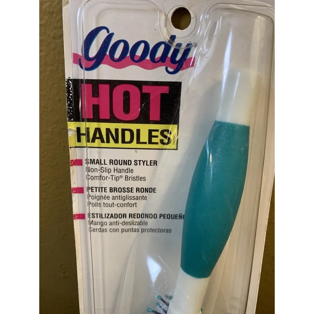 Vintage GOODY Small Round Styler Brush #67563 Hot Handles 1992 NEW SEALED